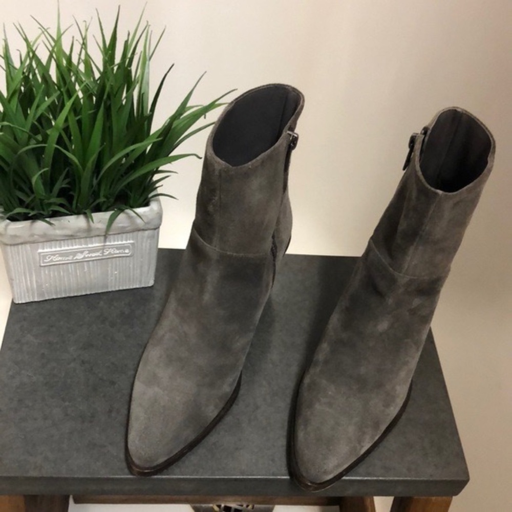 Vince suede wedge ankle boot